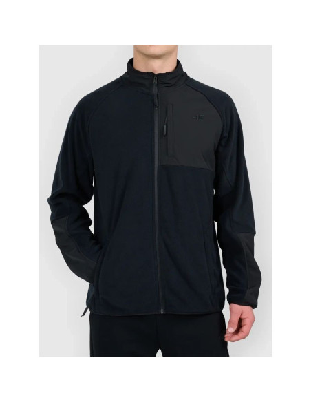Polar ze stójką z panelem z materiału typu softshell męski 4f 4fwaw26tflem480-20s