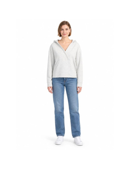 Kopertowa bluza z kapturem z bardzo miękkiej dzianiny damska 4f 4fwaw26tswsf2661-27m