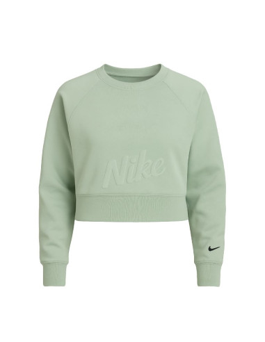 Bluza damska nike dri-fit fleece get fit lux crew sweatshirt zielona - cd4308-321