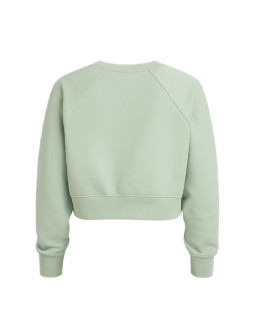 Bluza damska nike dri-fit fleece get fit lux crew sweatshirt zielona - cd4308-321 2