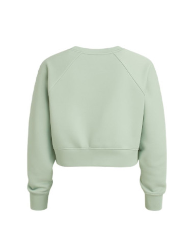 Bluza damska nike dri-fit fleece get fit lux crew sweatshirt zielona - cd4308-321