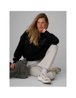 Bluza z kapturem, z aplikacją z dekoracyjnych jetów damska 4f 4fwaw26tswsf2670-20s