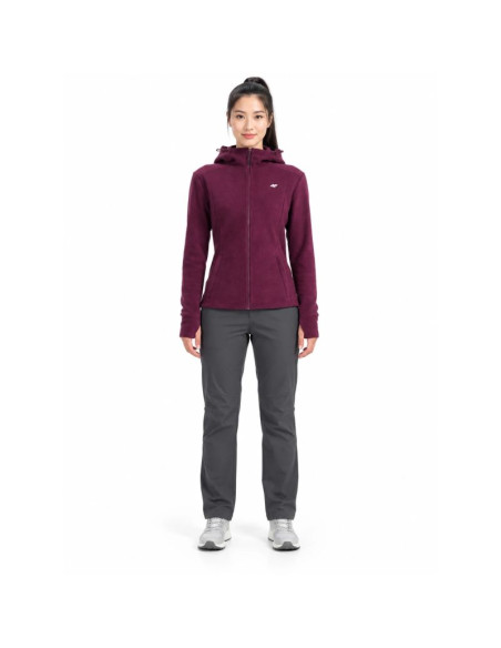 Polar z kapturem rozpinany damski 4f 4fwaw26tflef478-60s