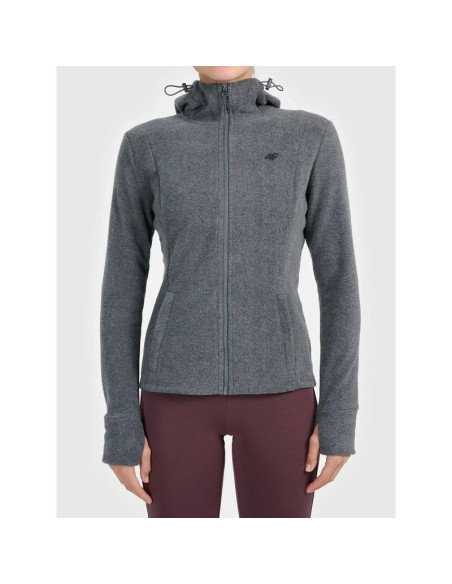 Polar z kapturem rozpinany damski 4f 4fwaw26tflef478-24m