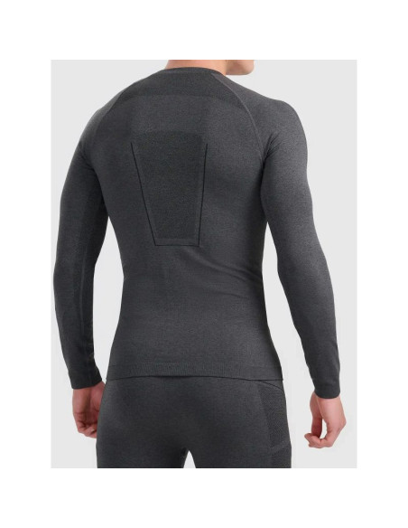 Bezszwowa bielizna narciarska termoaktywna z wykończeniem szybkoschnącym - longsleeve męski 4f 4fwaw26useam311-21m