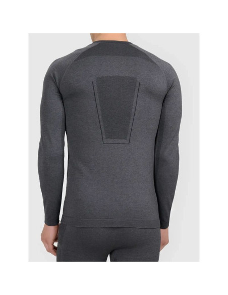 Bezszwowa bielizna narciarska termoaktywna z wykończeniem szybkoschnącym - longsleeve męski 4f 4fwaw26useam311-21m