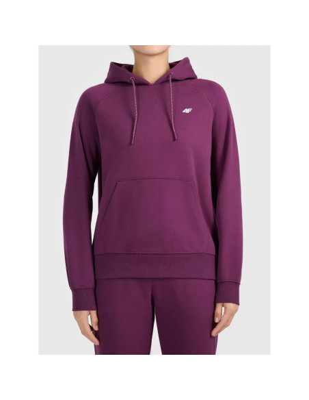 Bluza z kapturem nierozpinana damska 4f 4fwaw26tswsf2674-60s