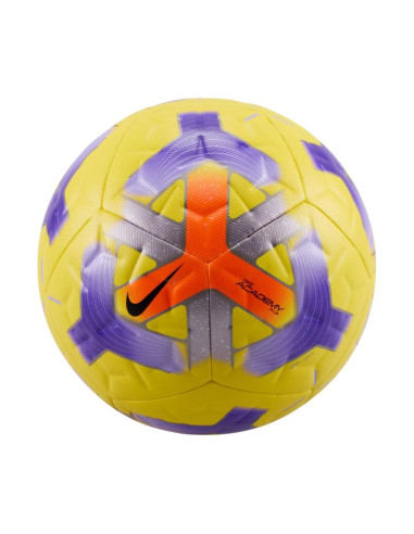 Piłka nożna nike academy plus żółto-fioletowa iq0640 710