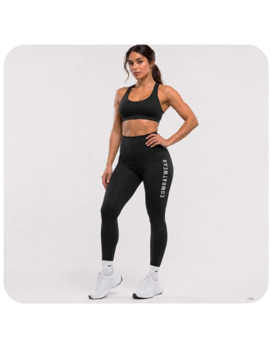 Legginsy damskie długie czarne combatwear | dbx bushido