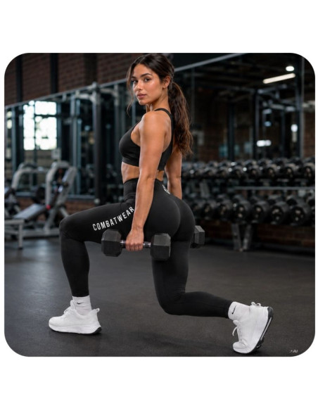 Legginsy damskie długie czarne combatwear | dbx bushido