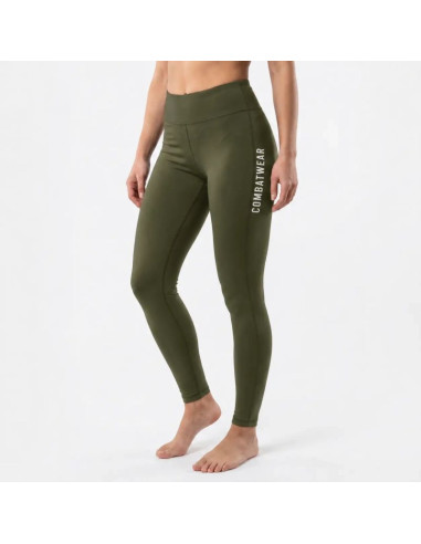 Legginsy damskie długie army green combatwear | dbx bushido