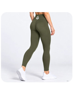 Legginsy damskie długie army green combatwear | dbx bushido 2