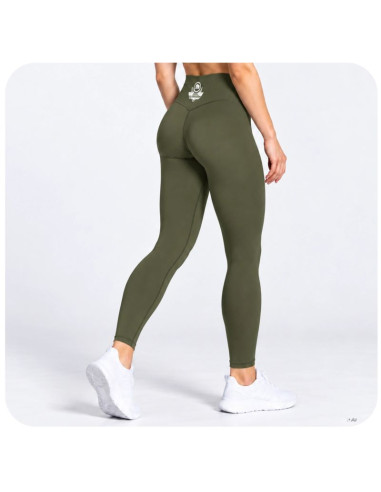 Legginsy damskie długie army green combatwear | dbx bushido