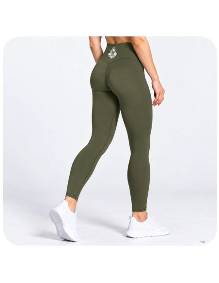 Legginsy damskie długie army green combatwear | dbx bushido