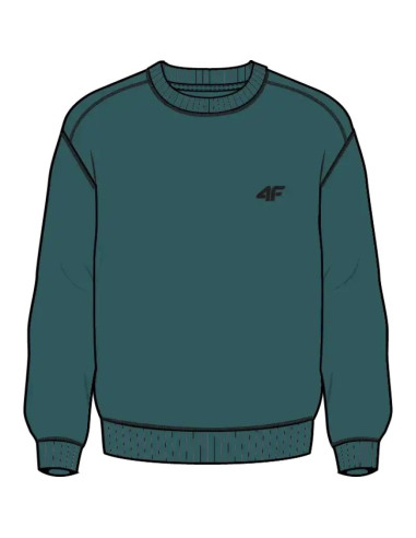 Bluza z okrągłym dekoltem nierozpinana męska 4f 4fwaw26tswsm2736-46s
