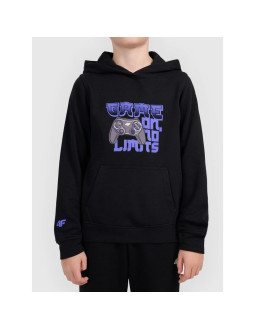 Bluza z kapturem i nadrukiem chłopieca 4f 4fjwaw26tswsm2690-20s