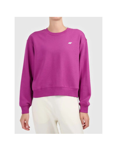 Bluza z okrągłym dekoltem nierozpinana damska 4f 4fwaw26tswsf2672-54s