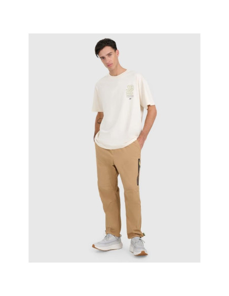 T-shirt oversize z nadrukiem męski 4f 4fraw25ttshm3220-11s