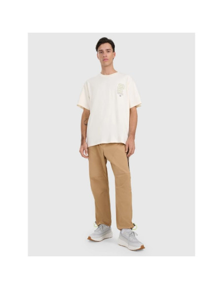 T-shirt oversize z nadrukiem męski 4f 4fraw25ttshm3220-11s