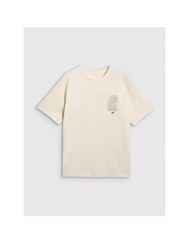 T-shirt oversize z nadrukiem męski 4f 4fraw25ttshm3220-11s