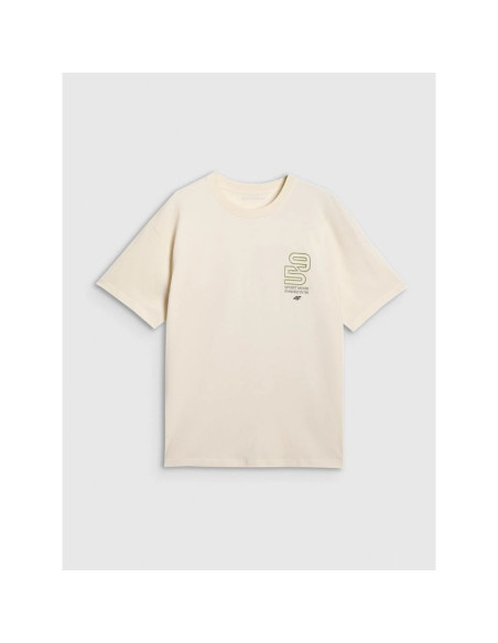 T-shirt oversize z nadrukiem męski 4f 4fraw25ttshm3220-11s