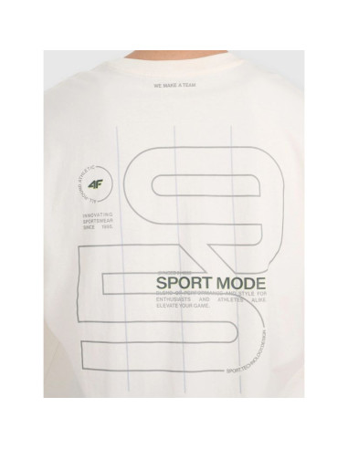 T-shirt oversize z nadrukiem męski 4f 4fraw25ttshm3220-11s