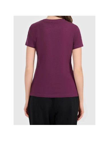 T-shirt slim bawełniany damski 4f 4fwaw26ttshf3500-60s