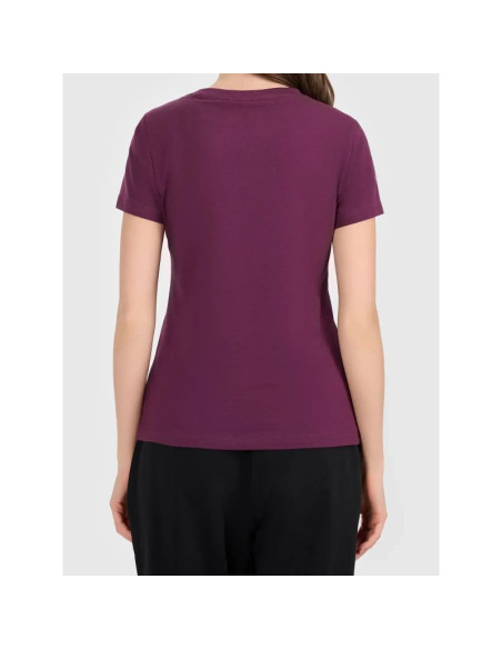T-shirt slim bawełniany damski 4f 4fwaw26ttshf3500-60s