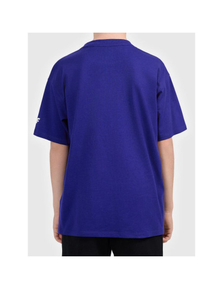 T-shirt z nadrukiem chłopięcy 4f 4fjwaw26ttshm3516-36s