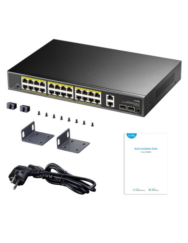 Switch cudy gs1026ps2 niezarządzany gigabit ethernet (10/100/1000) obsługa poe czarny
