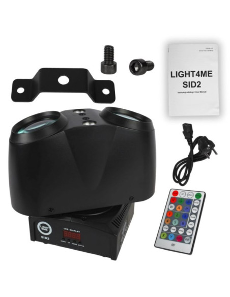 Light4me sid2 - multiefekt świetlny led 4w1 efekt beam/laser/stroboskop