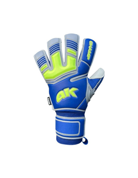 Rękawice bramkarskie 4keepers champ vii hb junior niebiesko-zielone fluo 3