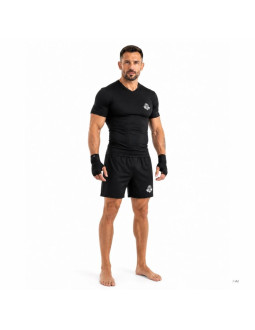 Koszulka kompresyjna męska czarna combatwear | dbx bushido 2