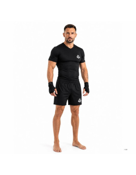 Koszulka kompresyjna męska czarna combatwear | dbx bushido