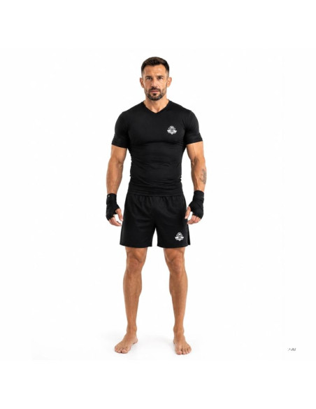 Koszulka kompresyjna męska czarna combatwear | dbx bushido