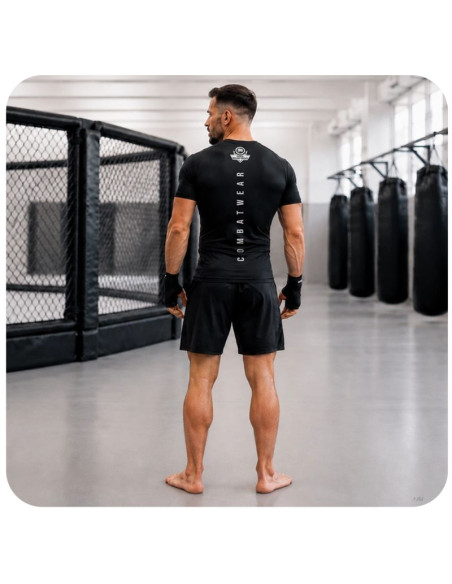Koszulka kompresyjna męska czarna combatwear | dbx bushido