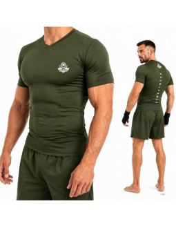 Koszulka kompresyjna męska army green combatwear | dbx bushido