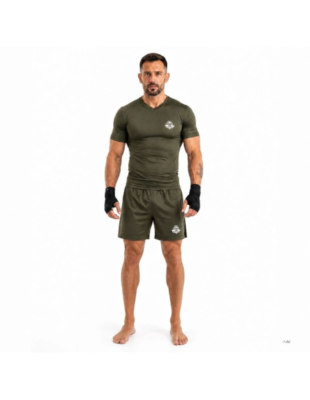 Koszulka kompresyjna męska army green combatwear | dbx bushido