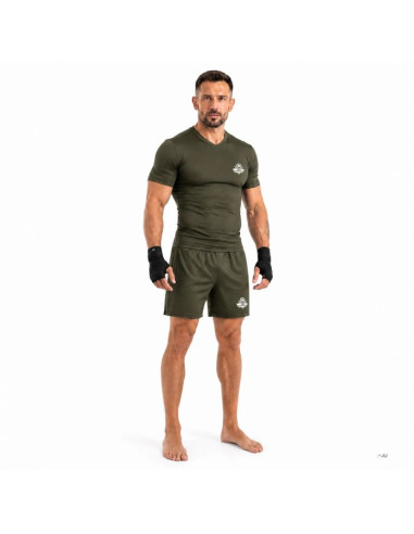Koszulka kompresyjna męska army green combatwear | dbx bushido