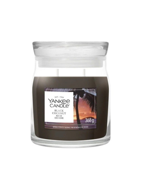 Świeca średnia black coconut yankee