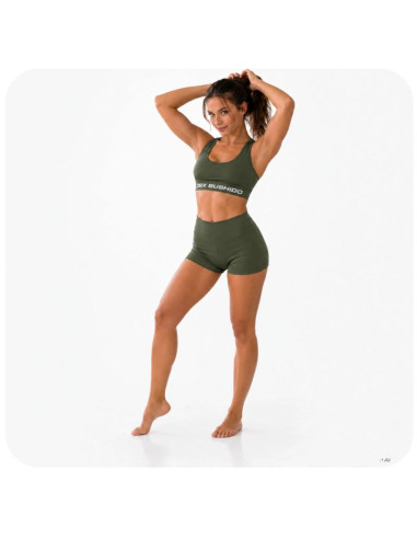 Top krótki damski army green combatwear | dbx bushido