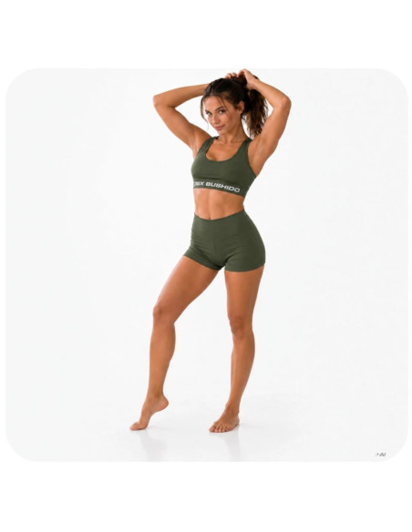Top krótki damski army green combatwear | dbx bushido