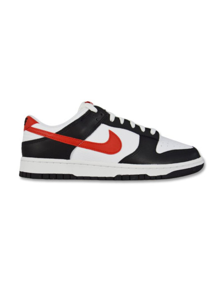 Męskie buty sportowe nike dunk low retro black/white/red - fb3354-001