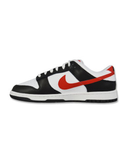 Męskie buty sportowe nike dunk low retro black/white/red - fb3354-001 2