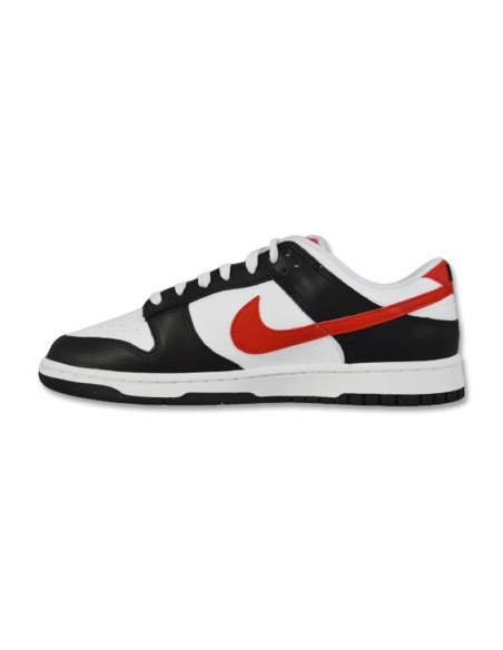 Męskie buty sportowe nike dunk low retro black/white/red - fb3354-001