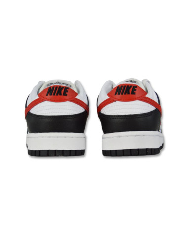 Męskie buty sportowe nike dunk low retro black/white/red - fb3354-001