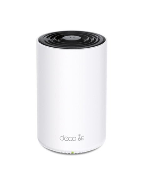 Tp-link deco xe75(1-pack) tri-band (2.4 ghz/5 ghz/5 ghz) wi-fi 6 (802.11ax) biały 3 wewnętrzne