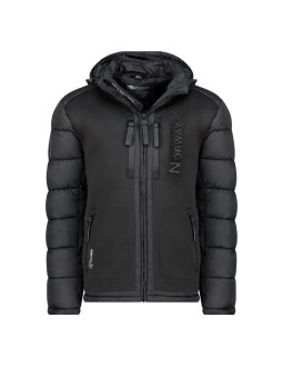 Kurtka męska geographical norway beachwood no constrast black-black db men 068 (wz7433h/gn-black / black) 2