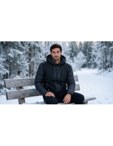 Kurtka męska geographical norway beachwood no constrast black-black db men 068 (wz7433h/gn-black / black)