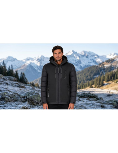 Kurtka męska geographical norway beachwood no constrast black-black db men 068 (wz7433h/gn-black / black)